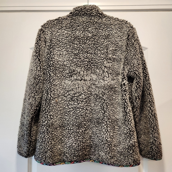 USA PALM WOMEN'S REVERSIBLE SHERPA ZIP JACKET SIZE M - Picture 4 of 10